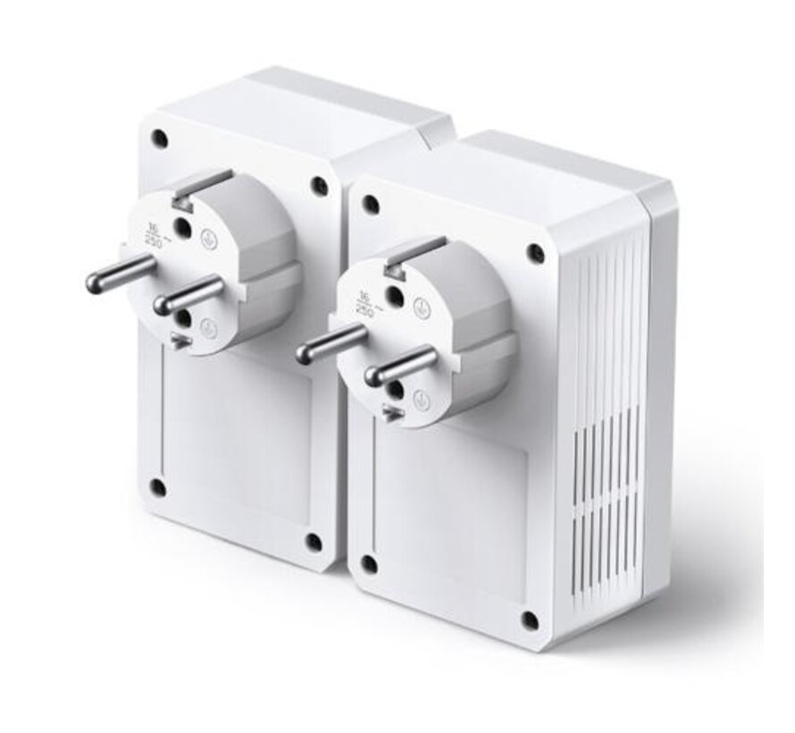 TL-PA4010P KIT V5 | Powerline Adapter Set | 600 Mbps | Fast Ethernet | Met Stopcontact | Wit | HomePlug AV