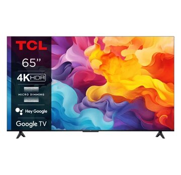 TCL 65V6B 65" | 4K Ultra HD LED Smart TV | Google TV + Wifi | HDR10 voor Levendige Beelden | 50Hz