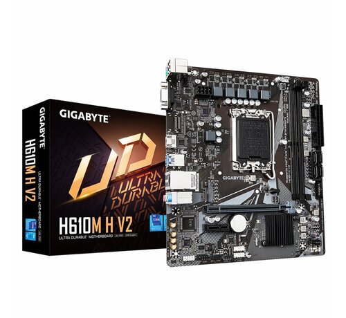 Gigabyte H610M H V2 | Socket LGA 1700 | Intel H610 | 2xDDR5 | Micro-ATX | Moederbord