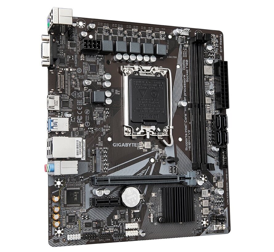 H610M H V2 | Socket LGA 1700 | Intel H610 | 2xDDR5 | Micro-ATX | Moederbord