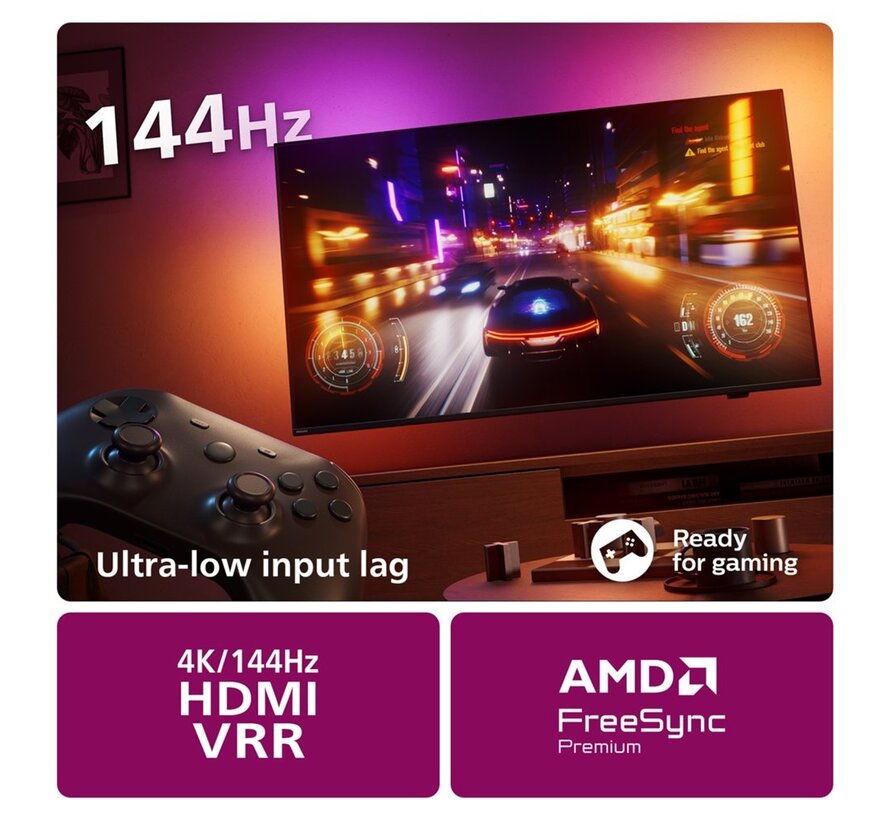 The One 75PUS8949/12 | 75'' Ultra HD 4K | LED Ambilight Smart TV | Wifi | Titan OS | HDR10+ | 144Hz
