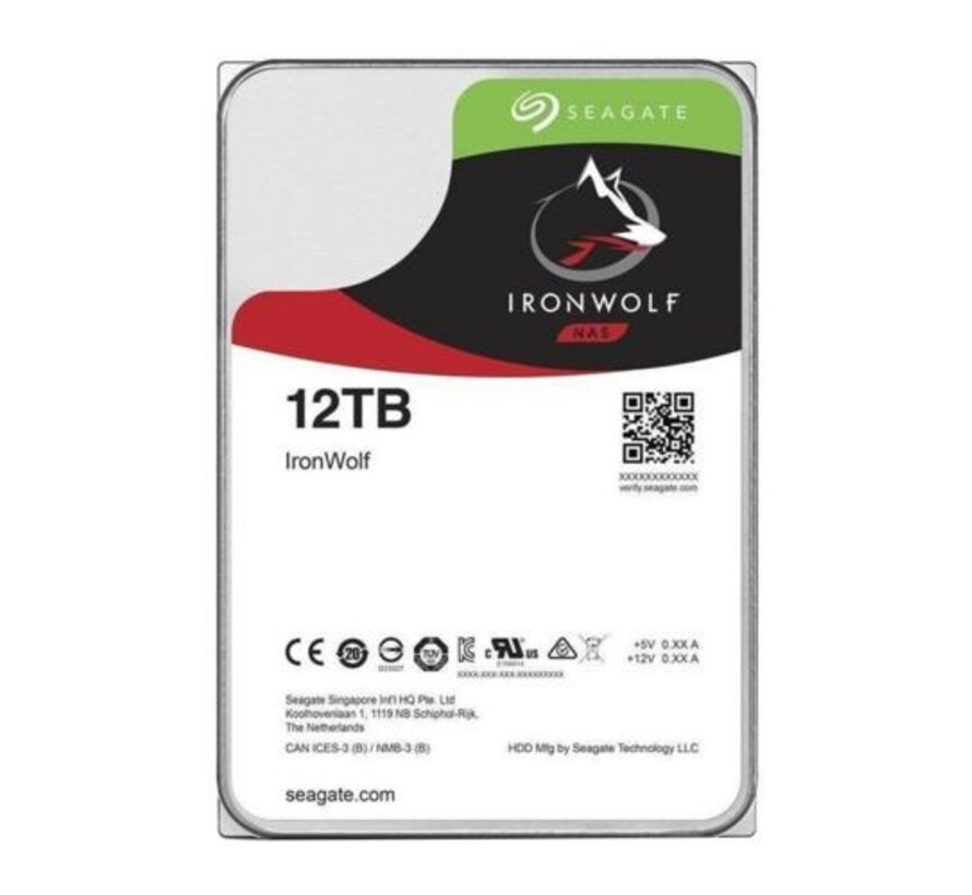 IronWolf NAS HDD 3.5" | 12TB SATA III | 7200RPM