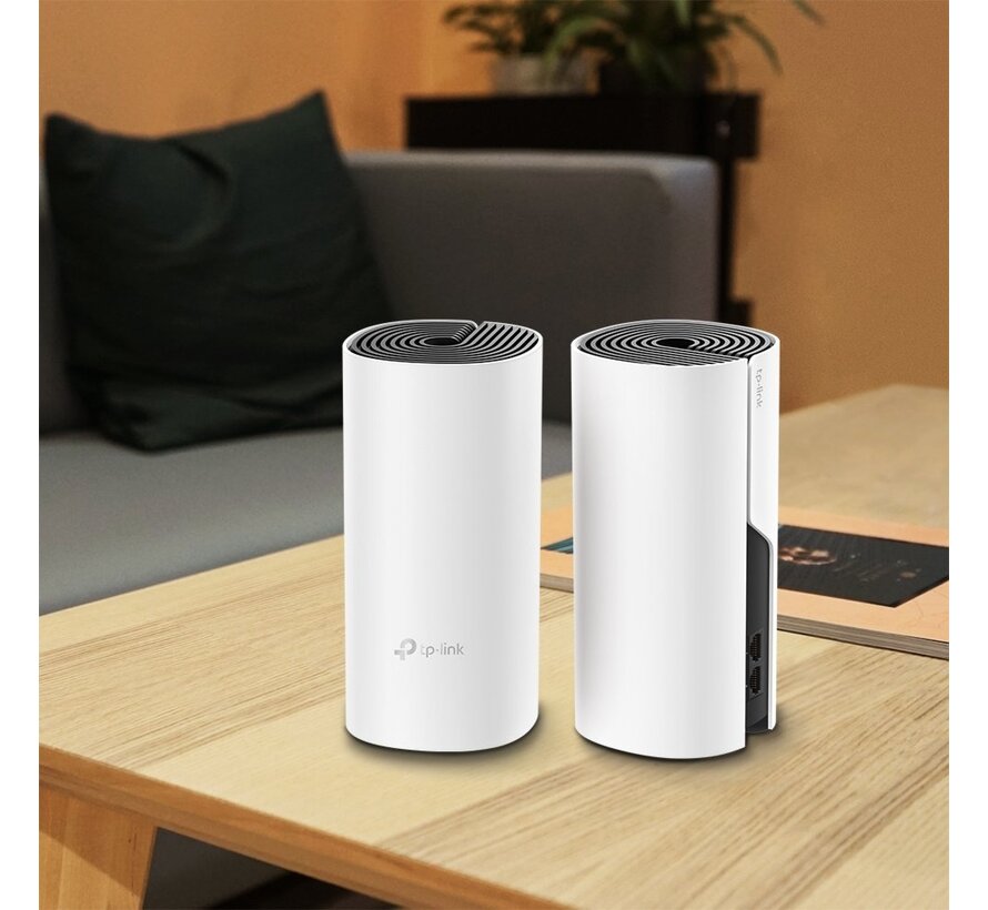 Deco M4 (2-pack) | Dual-band WiFi 5 Mesh Router | Gigabit Ethernet | AC1200