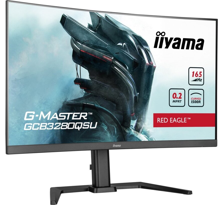 iiyama G-MASTER GCB3280QSU-B1 | 31.5" Monitor | 2560 x 1440 | QHD | LED | Zwart