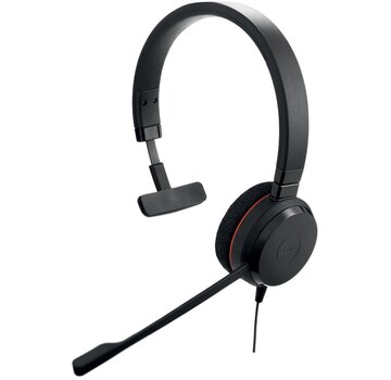 Jabra Evolve 20 UC | Bedrade On-ear Mono Headset | USB-A | Zwart