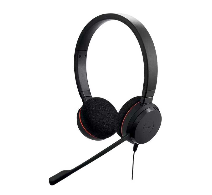 Evolve 20 MS Duo | Bedrade On-ear Mono Headset | Zwart