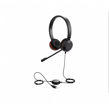 Jabra Evolve 20SE MS | Bedrade On-ear Stereo Headset | USB-A | Zwart | Microsoft Teams Gecertificeerd