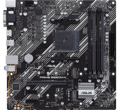 Asus ASUS PRIME B550M-K | Socket AM4 | AMD B550 | 4xDDR4 | Micro-ATX | Moederbord