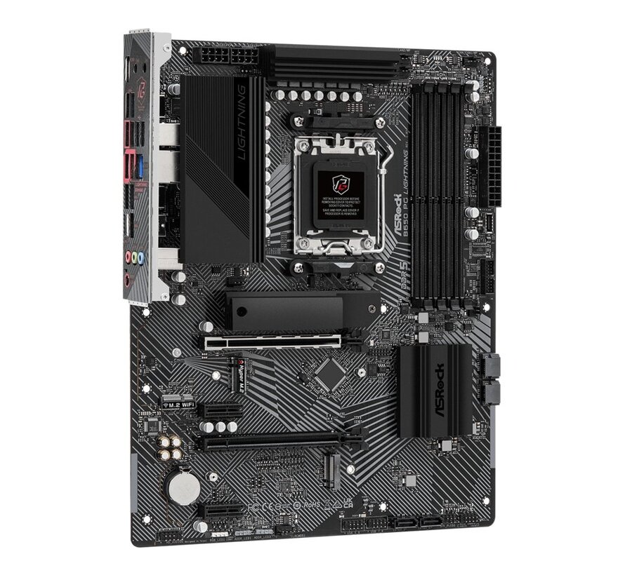 B650 PG Lightning | Socket AM5 | AMD B650 | 4xDDR5 | ATX | Moederbord | RENEWED (refurbished)