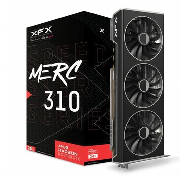 XFX Speedster MERC 310 RX 7900 XTX Black Edition | 24GB GDDR6 VRAM | 4K Gaming | Videokaart | GPU | AMD