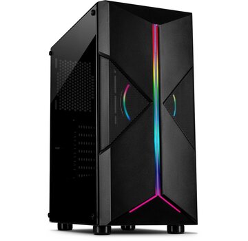 Inter-Tech IT-3306 CAVY RGB | Tower Case | Zwart
