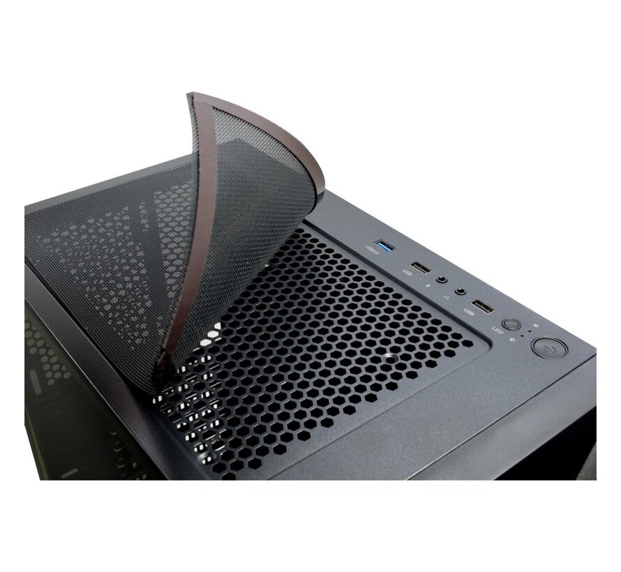IT-3306 CAVY RGB | Tower Case | Zwart