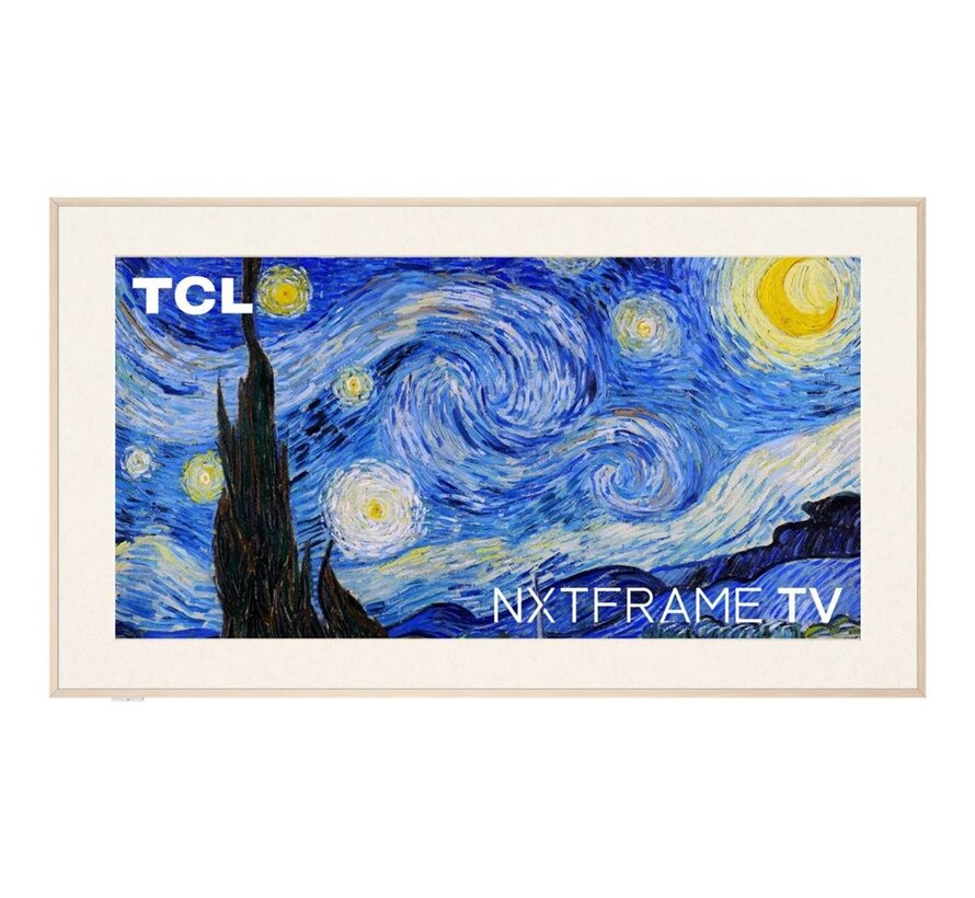 NXTFRAME 65A300W Wit 65" | Ultra HD 4K QLED Smart TV | VIDAA + Wifi | HDR10+ | Slim Design met NXTFRAME | 120Hz