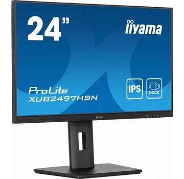 Iiyama ProLite XUB2497HSN-B2 23,8'' | 1920x1080 IPS | 100Hz | USB-C Dock | LAN | Full HD Monitor