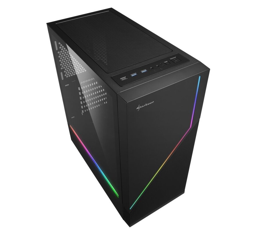 RGB Flow | Midi Tower Case | Zwart
