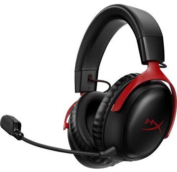 HyperX Cloud III | Draadloze Over-ear Gaming Headset | USB-A & USB-C Receiver | Zwart/Rood