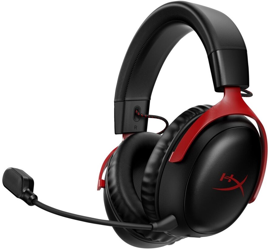 Cloud III | Draadloze Over-ear Gaming Headset | USB-A & USB-C Receiver | Zwart/Rood