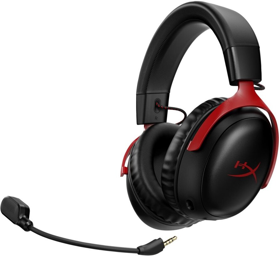 Cloud III | Draadloze Over-ear Gaming Headset | USB-A & USB-C Receiver | Zwart/Rood