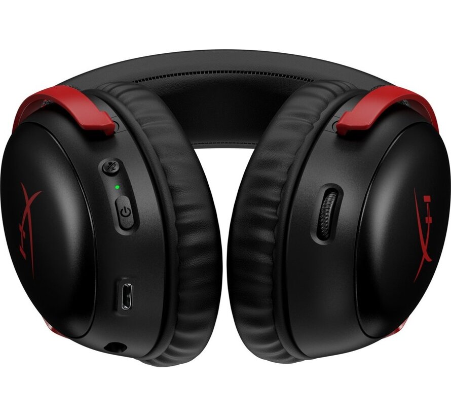 Cloud III | Draadloze Over-ear Gaming Headset | USB-A & USB-C Receiver | Zwart/Rood