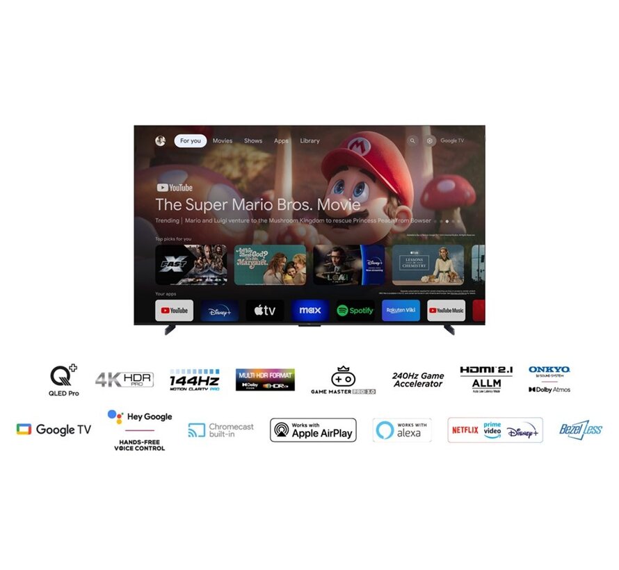 C69 98C69B | 98'' Ultra HD 4K | QLED Smart TV | Wifi | Google TV | Dolby Vision | 60Hz