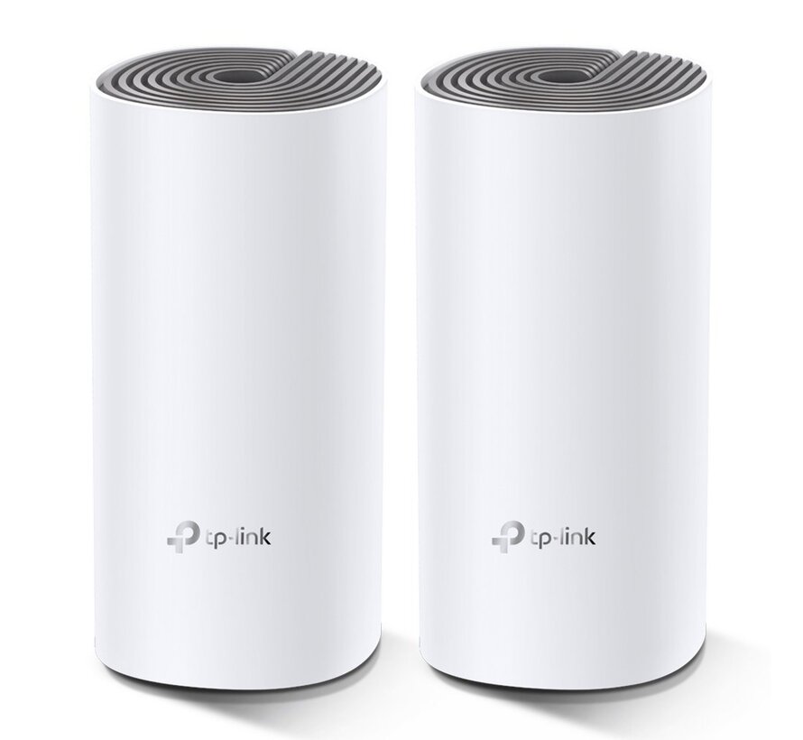 Deco E4 (2-pack) | Dual-band WiFi 5 Mesh Router | Fast Ethernet | AC1200