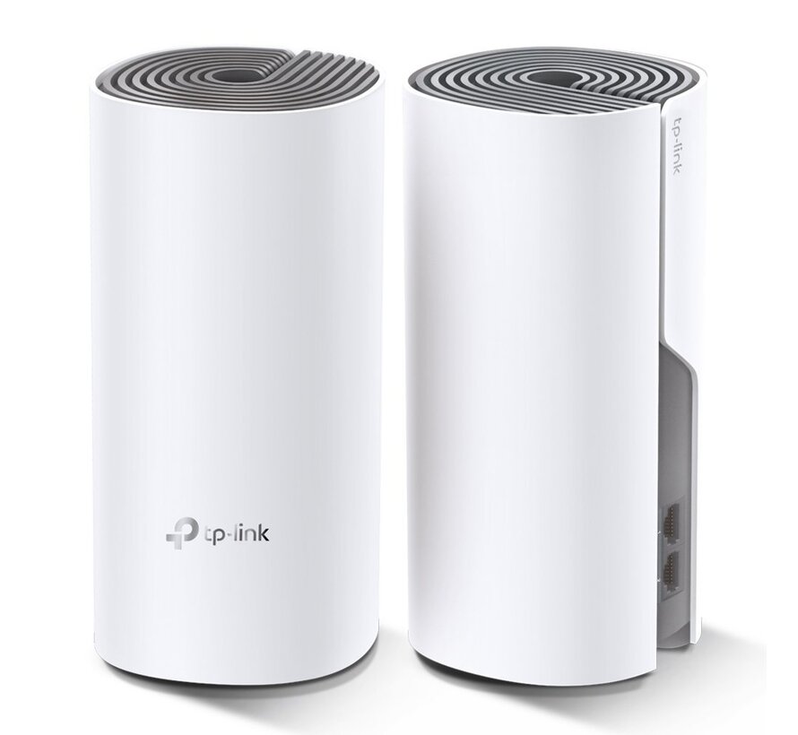 Deco E4 (2-pack) | Dual-band WiFi 5 Mesh Router | Fast Ethernet | AC1200
