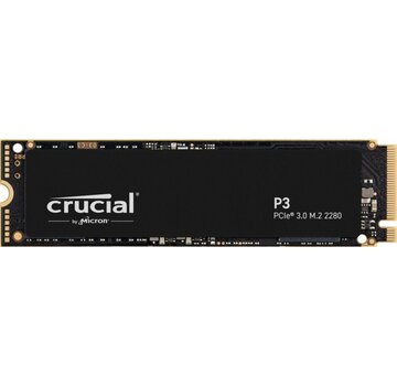 Crucial P3 | 500GB NVMe SSD | M.2 Gen3 | 3.500MB/s Lezen | 1.900MB/s Schrijven