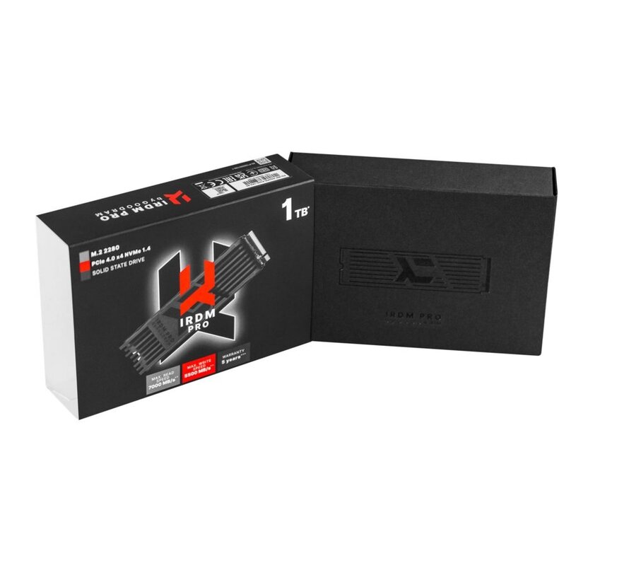 IRDM PRO | 2TB NVMe SSD | M.2 Gen4 | 7.000MB/s Lezen | 6.850MB/s Schrijven | Heatsink