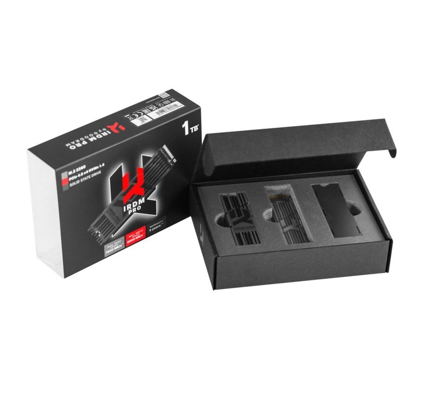 IRDM PRO | 2TB NVMe SSD | M.2 Gen4 | 7.000MB/s Lezen | 6.850MB/s Schrijven | Heatsink