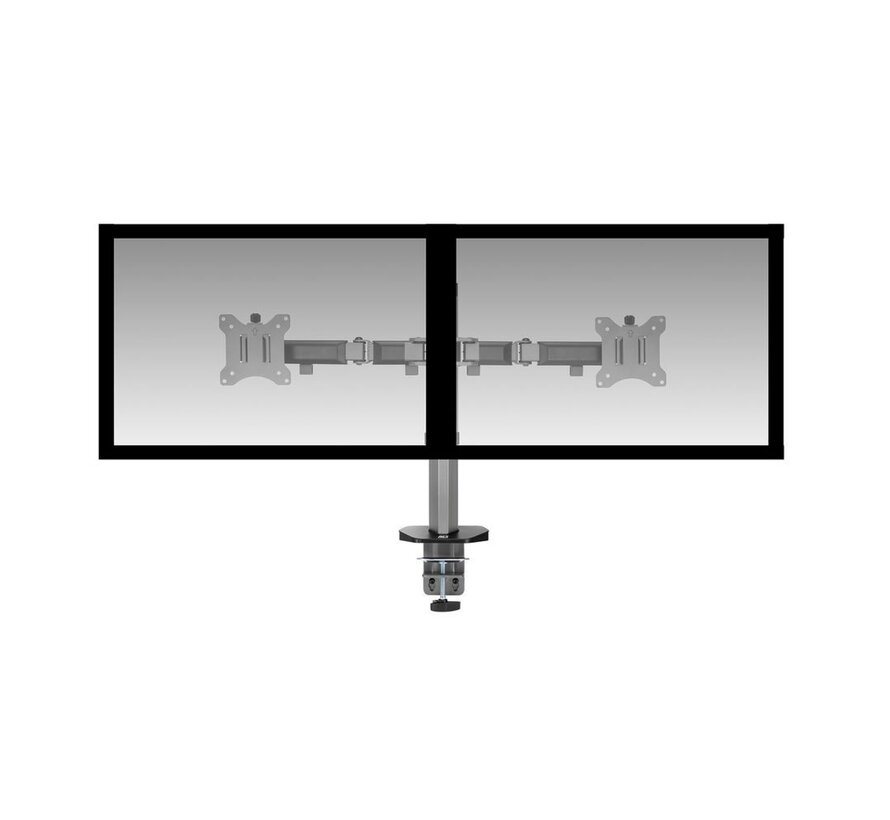 AC8336 flat panel bureau steun 81,3 cm (32") Klem/doorvoer Zilver