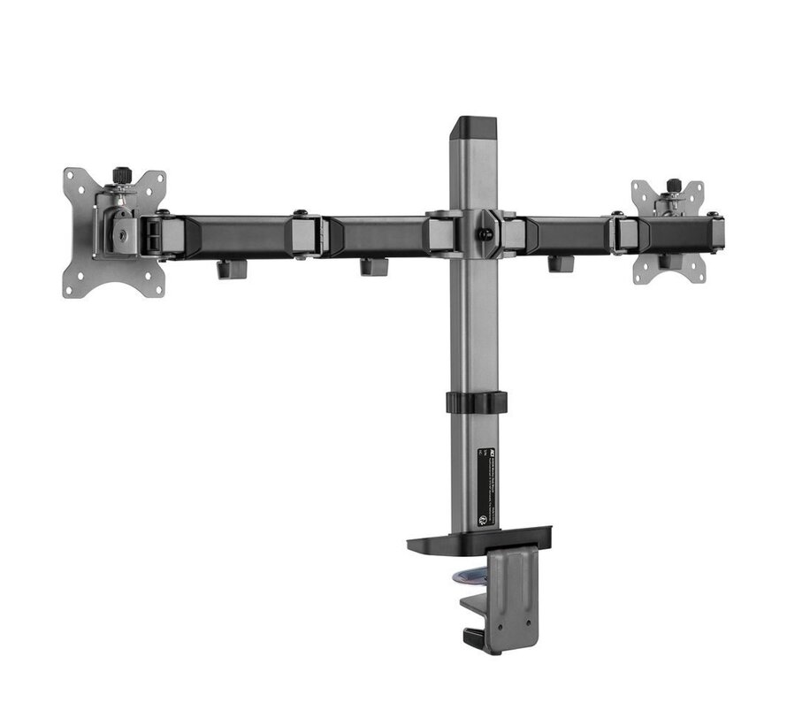 AC8336 flat panel bureau steun 81,3 cm (32") Klem/doorvoer Zilver