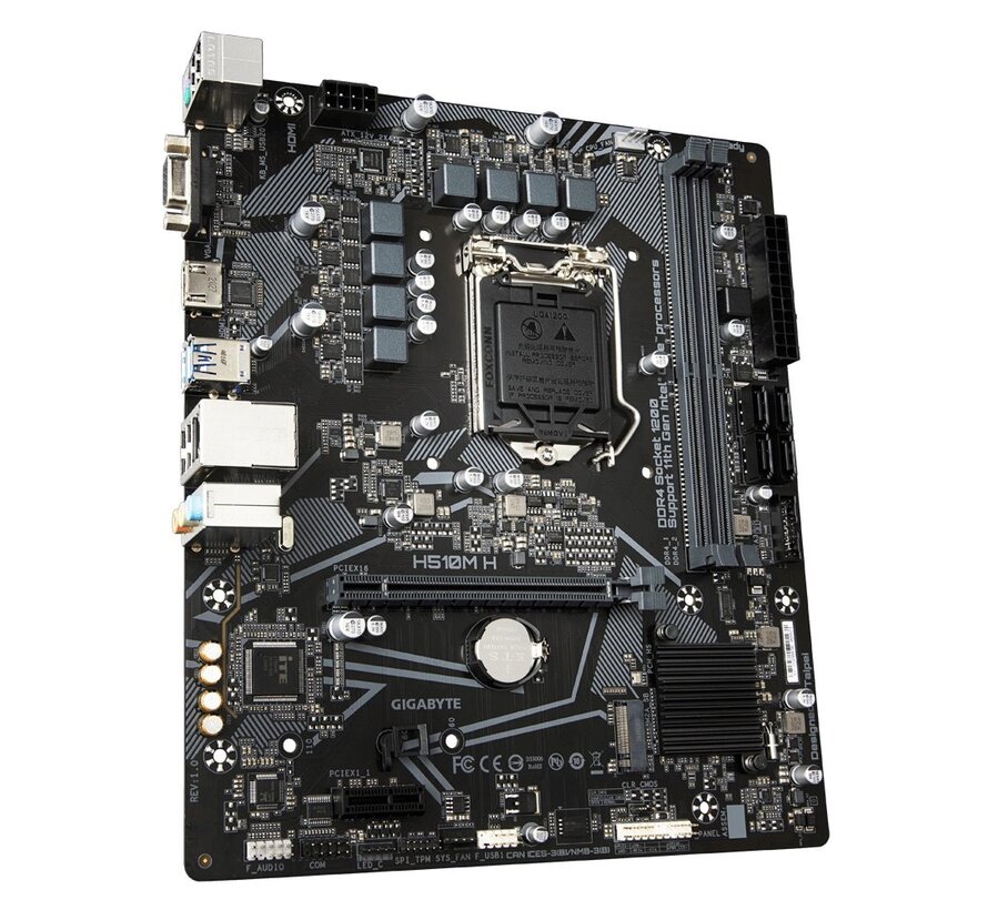 H510M H | Socket LGA 1200 | Intel H510 | 2xDDR4 | Micro-ATX | Moederbord | 2e Kans (refurbished)