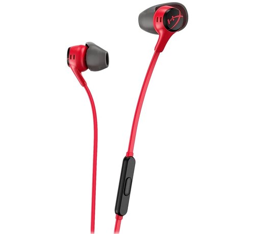 HyperX Cloud Earbuds II | Bedrade In-ear Gaming Headset | 3.5mm | Rood