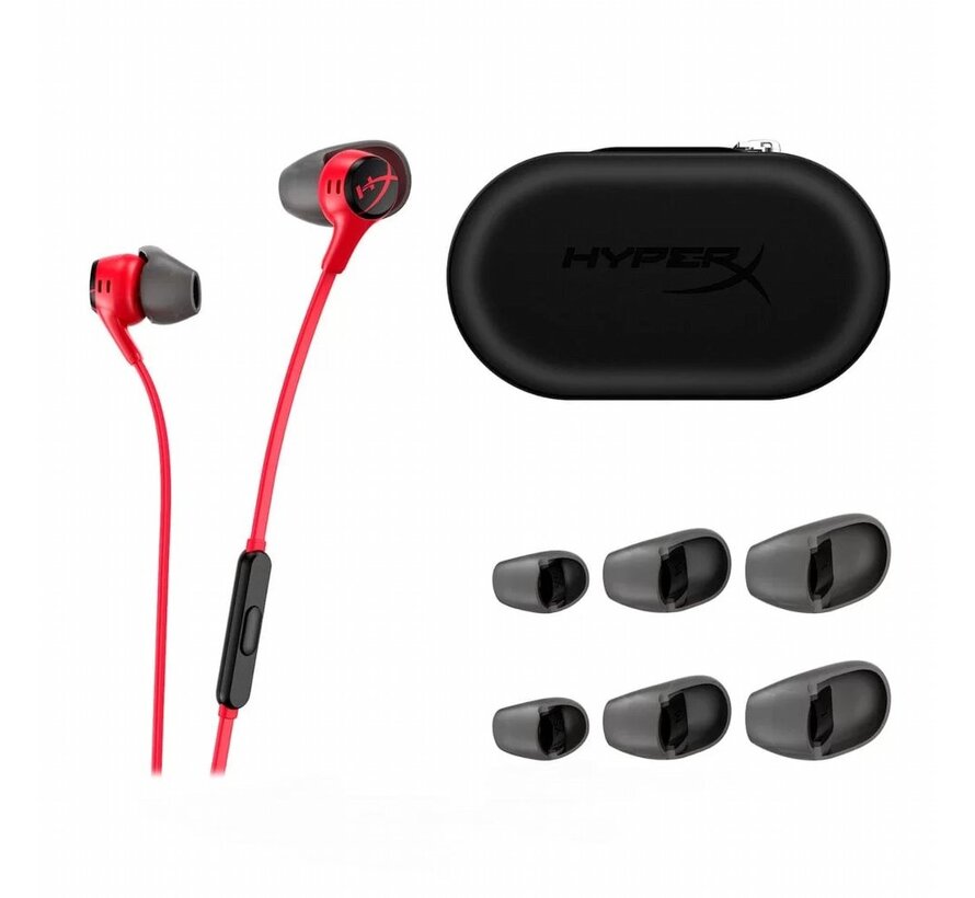 Cloud Earbuds II | Bedrade In-ear Gaming Headset | 3.5mm | Rood