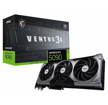 MSI GeForce RTX 5090 Ventus 3X OC | 32 GB GDDR7 VRAM | 4K Gaming & AI | Videokaart | GPU | Nvidia