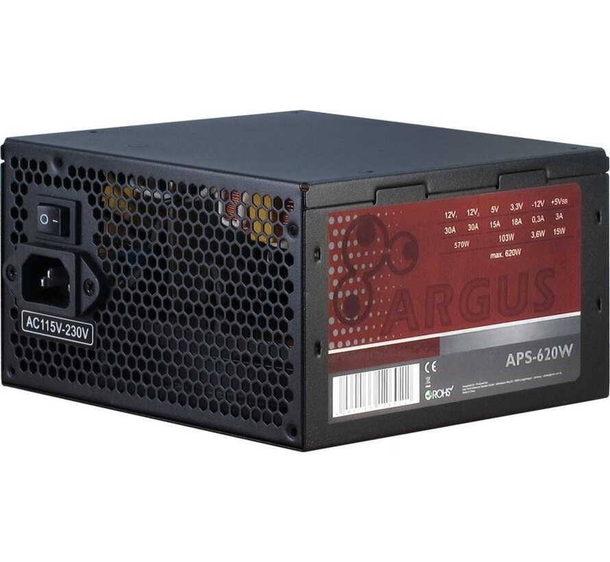 Argus APS | 620 Watt ATX PSU | Power Supply | Voeding