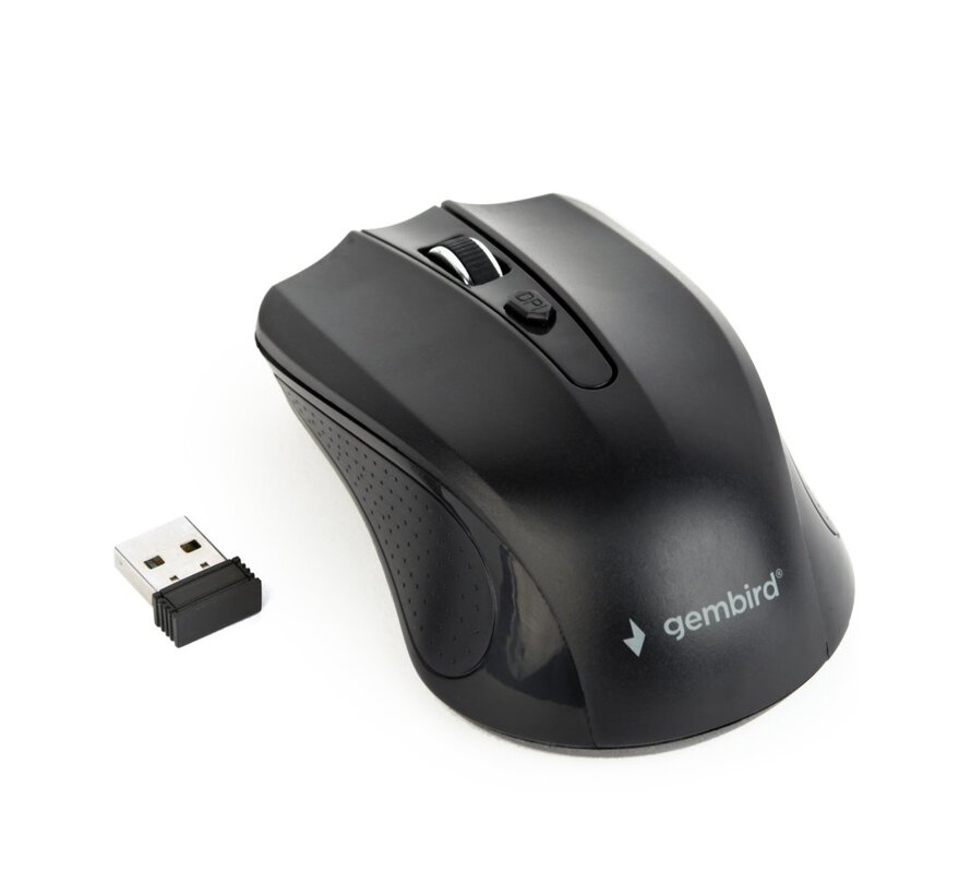 MUSW-4B-04 | Draadloze Muis | Links- en Rechtshandig | RF | 1600 DPI | Zwart