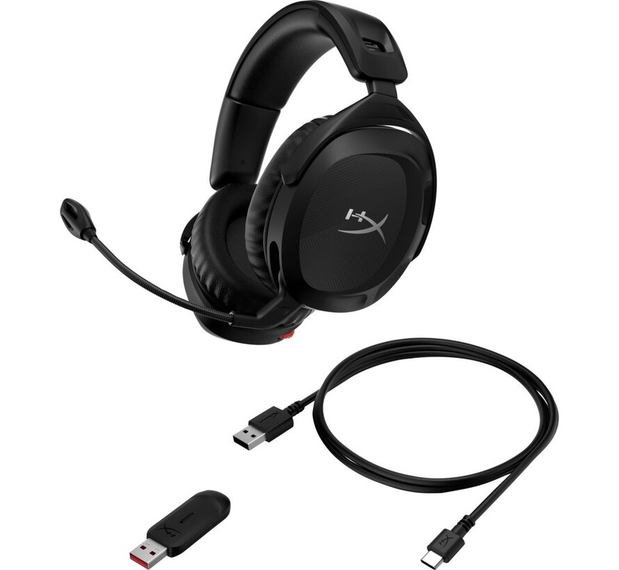 Cloud Stinger 2 | Draadloze Over-Ear Headset | USB-A Receiver | Zwart
