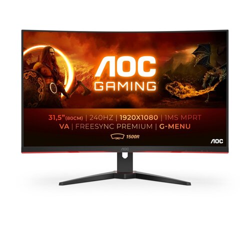 AOC C32G2ZE/BK 32" | 2560 x 1440 VA | 240Hz | Gaming Monitor