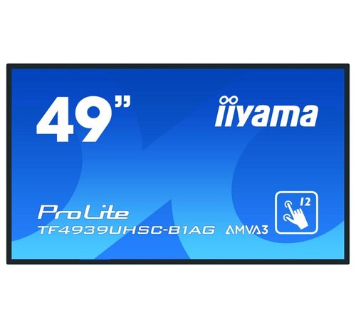 Iiyama iiyama ProLite TF4939UHSC-B1AG 49" | 3840 x 2160 4K IPS | 60Hz | Touchscreen 24/7 Monitor