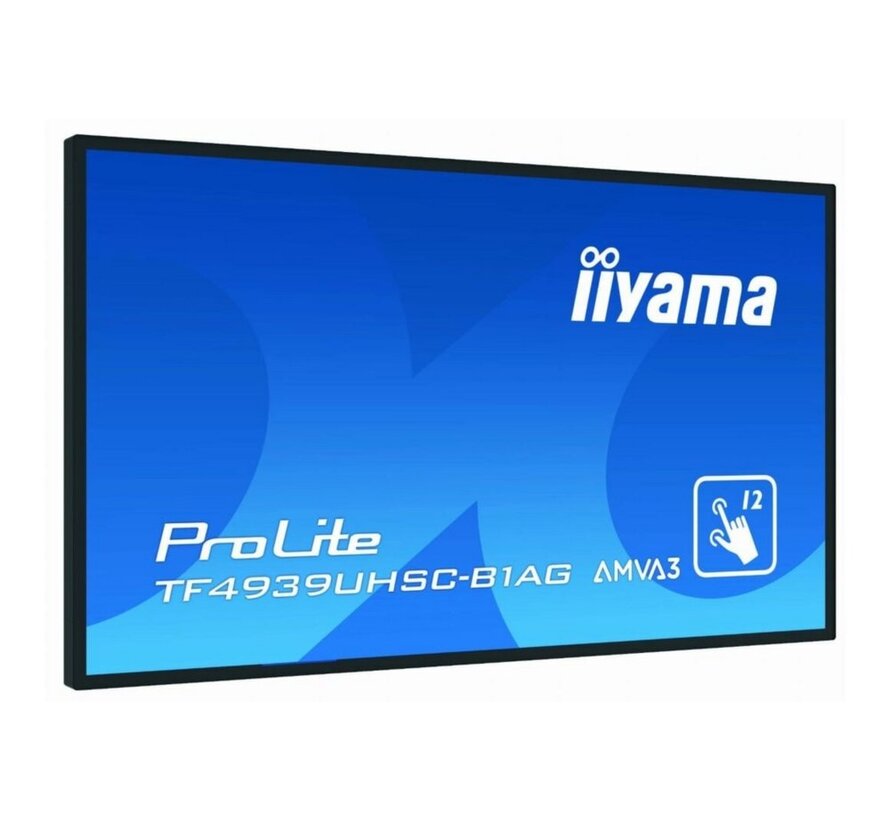iiyama ProLite TF4939UHSC-B1AG 49" | 3840 x 2160 4K IPS | 60Hz | Touchscreen 24/7 Monitor