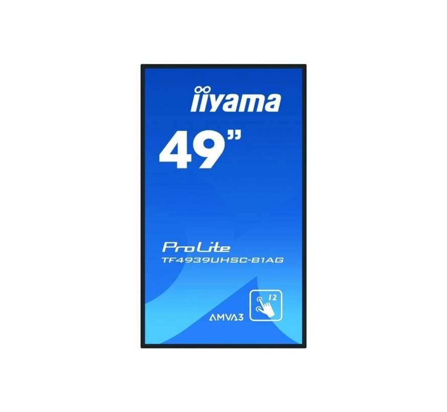 iiyama ProLite TF4939UHSC-B1AG 49" | 3840 x 2160 4K IPS | 60Hz | Touchscreen 24/7 Monitor