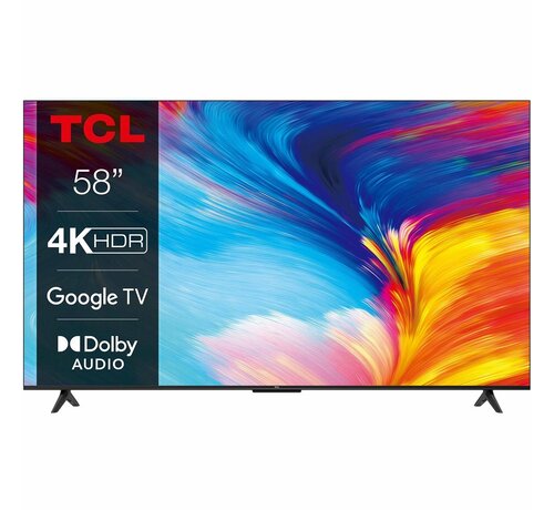 TCL 58P63 | 58'' Ultra HD 4K | LED Smart TV | Wifi | Google TV | HDR10 | 60Hz
