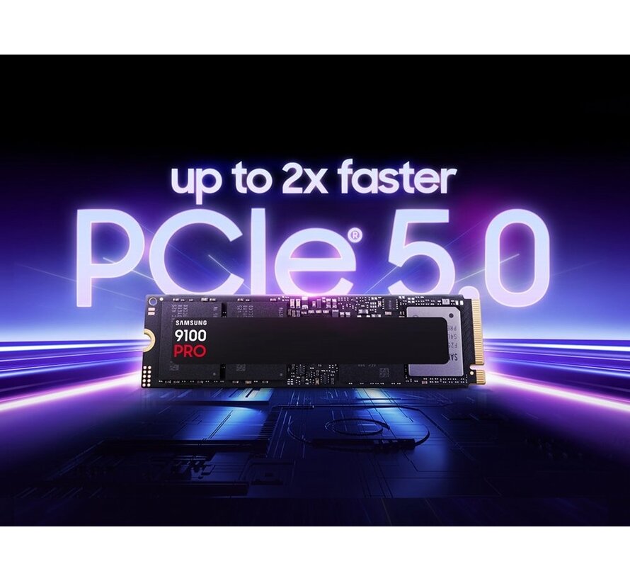 9100 PRO | 2TB NVMe SSD | M.2 | Gen5 | 14.700MB/s Lezen | 13.400MB/s Schrijven