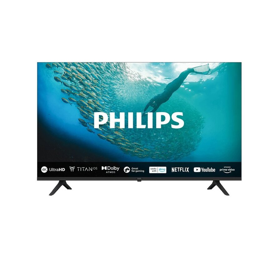 55PUS7009/12 | 55" Ultra HD 4K LED Smart TV | Titan OS + Wifi | HDR10+ & Dolby Vision | Slank Design + Pixel Precise Ultra HD | 60Hz