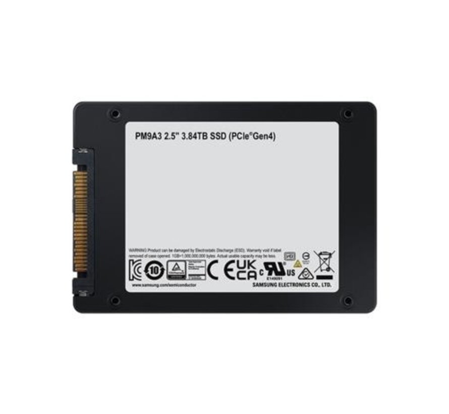 PM9A3 | 4TB NVMe SSD | 2.5'' U.2 | 6.900MB/s Lezen | 4.100MB/s Schrijven