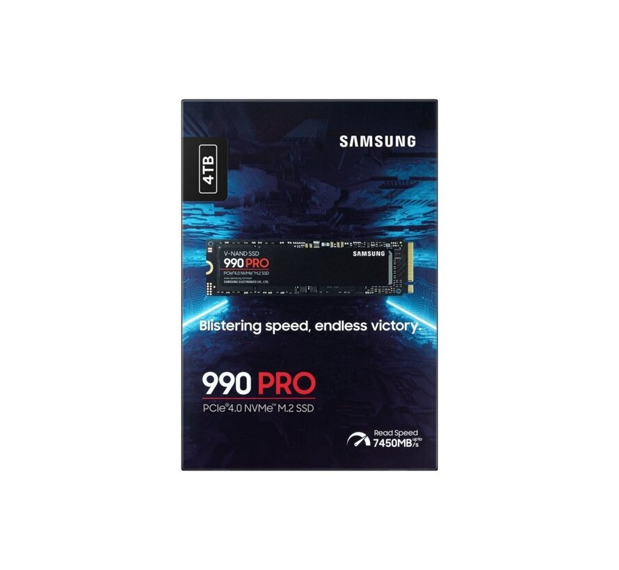 990 PRO | 4TB NVMe SSD | M.2 | Gen4 | 7.450MB/s