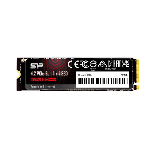 Silicon Power UD90 | 2TB NVMe SSD | M.2 | Gen4 | 5.000MB/s Lezen | 4.800MB/s Schrijven