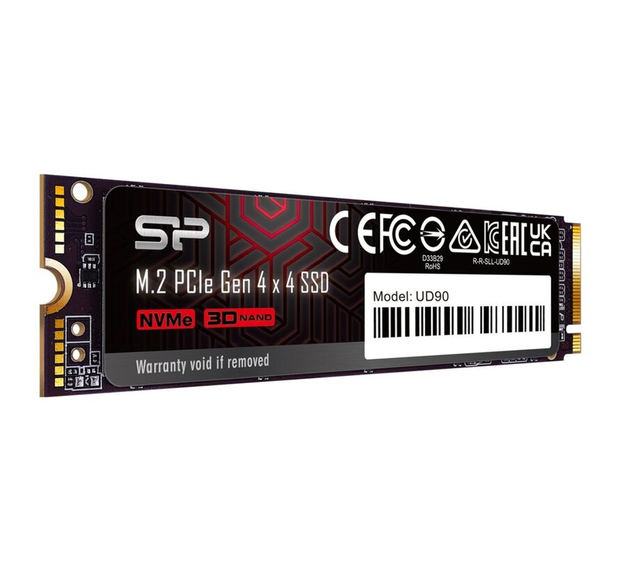 UD90 | 2TB NVMe SSD | M.2 | Gen4 | 5.000MB/s Lezen | 4.800MB/s Schrijven