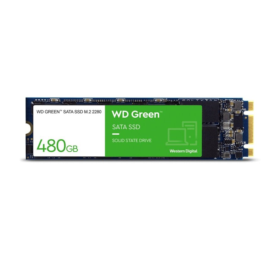 Green | 480GB SATA SSD | M.2 | 545MB/s Lezen | 430MB/s Schrijven
